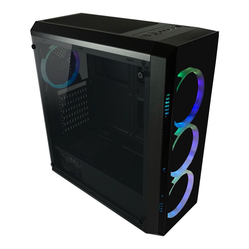 LC Power Gaming 703B QuadLuxx Window Black