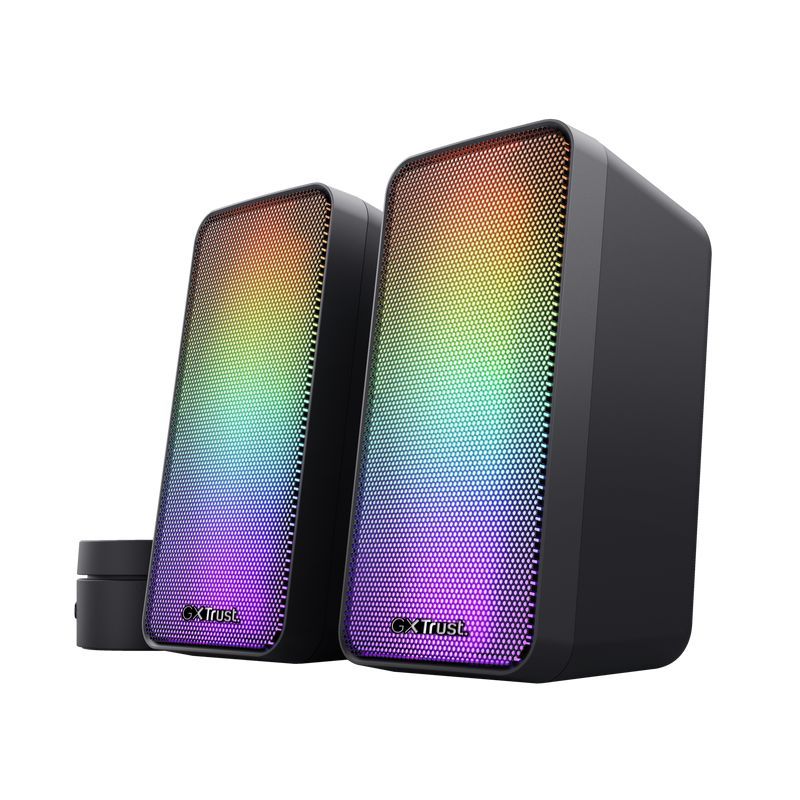 Trust GXT 611 WEZZ ILLUMINATED 2.0 RGB SPEAKER SET Black