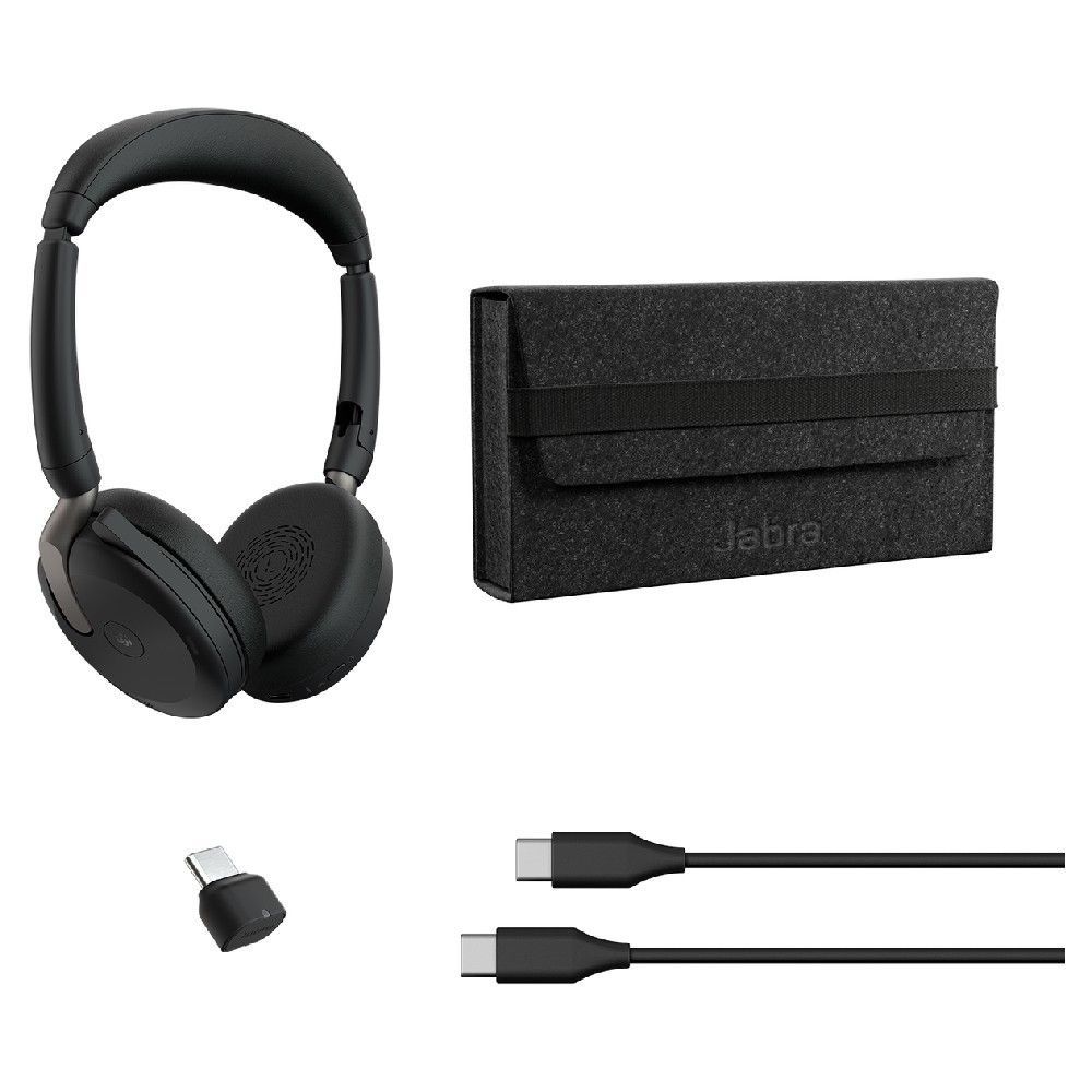 Jabra Evolve2 65 Flex USB-C UC Stereo Bluetooth Headset Black