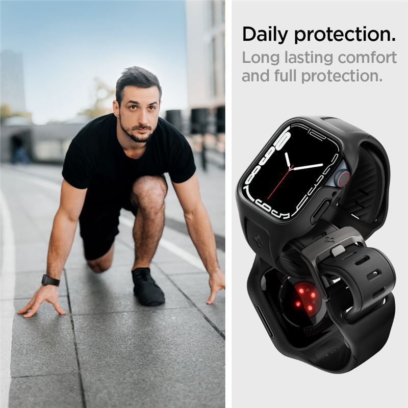 Spigen Liquid Air Pro, black - Apple Watch 8/7 41mm