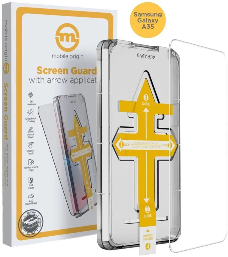 Mobile Origin Screen Guard with arrow applicator Galaxy A35