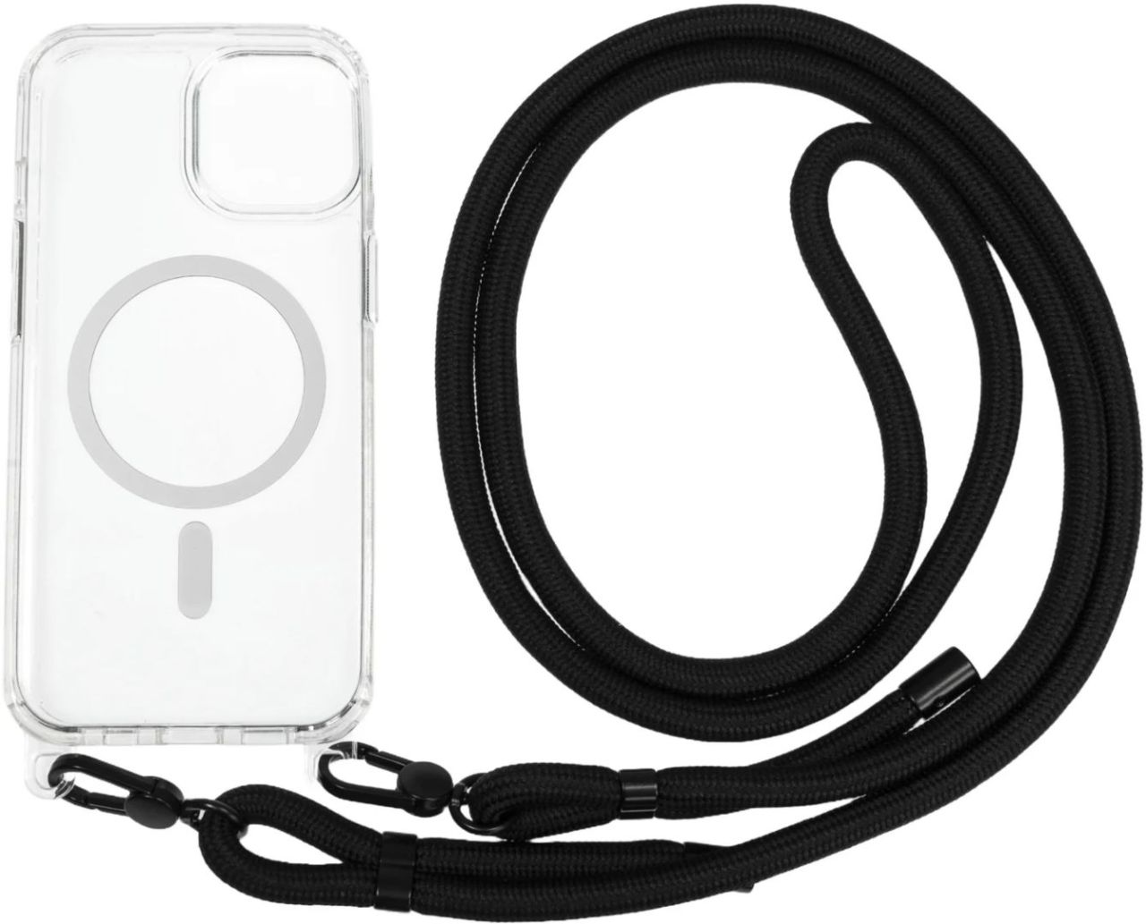 Mobile Origin Lanyard MagSafe Case iPhone 15 Clear