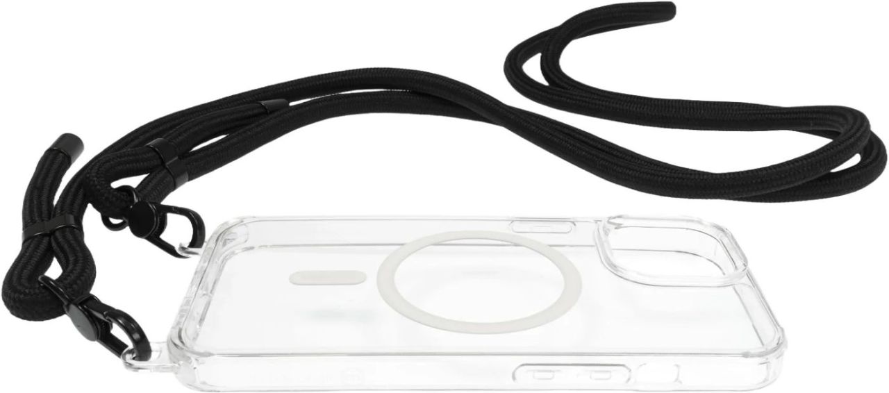 Mobile Origin Lanyard MagSafe Case iPhone 15 Clear