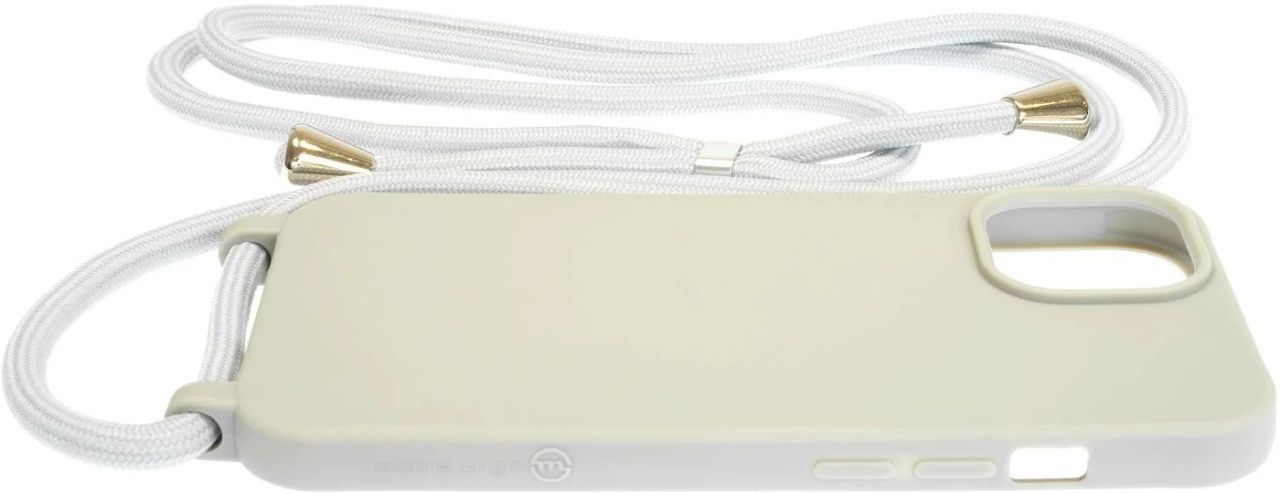 Mobile Origin Lanyard Case iPhone 15 Pro Light Grey