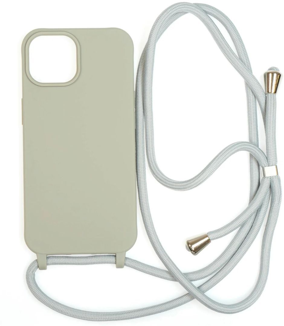 Mobile Origin Lanyard Case iPhone 15 Pro Light Grey