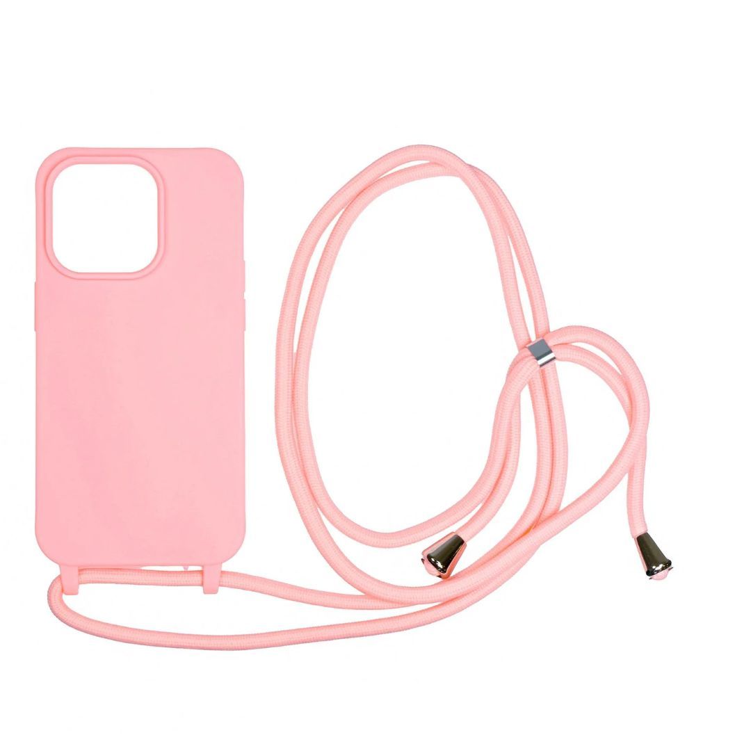 Mobile Origin Lanyard Case iPhone 14 Pro Pink