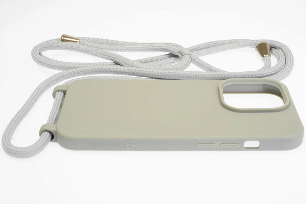 Mobile Origin Lanyard Case iPhone 14 Pro Light Grey