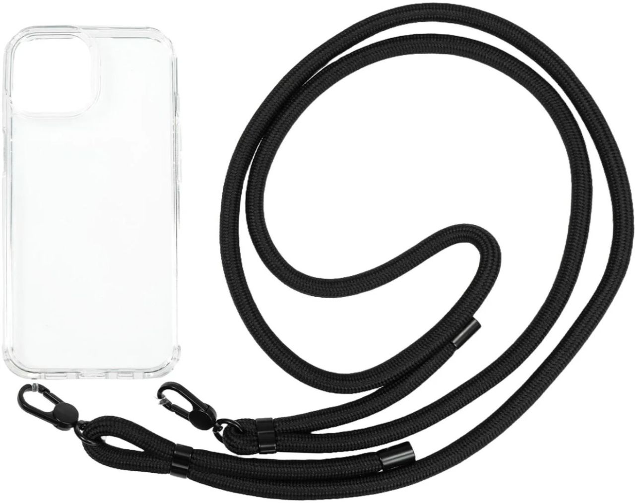 Mobile Origin Lanyard Case iPhone 15 Clear