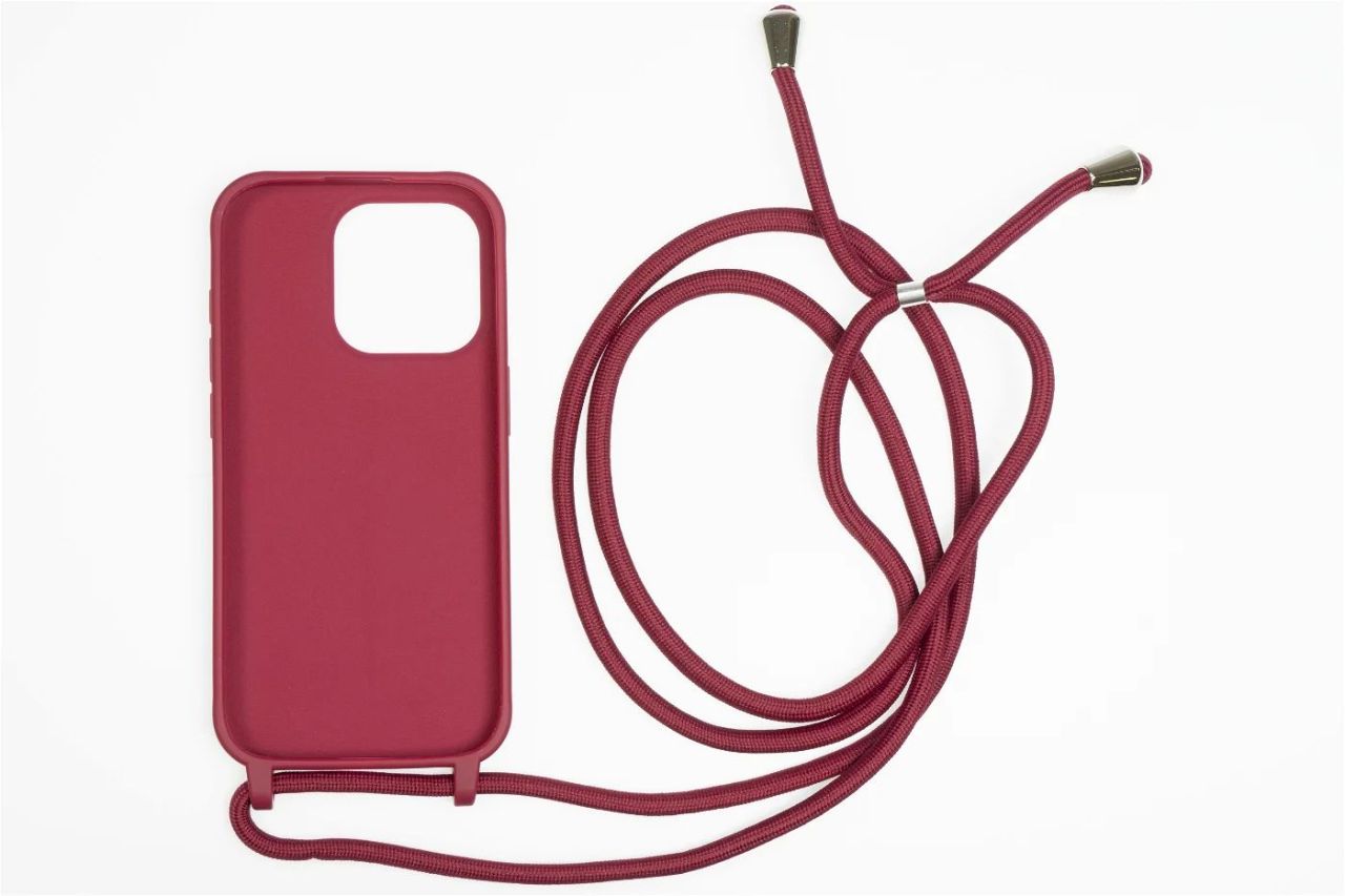 Mobile Origin Lanyard Case iPhone 15 Pro Cherry