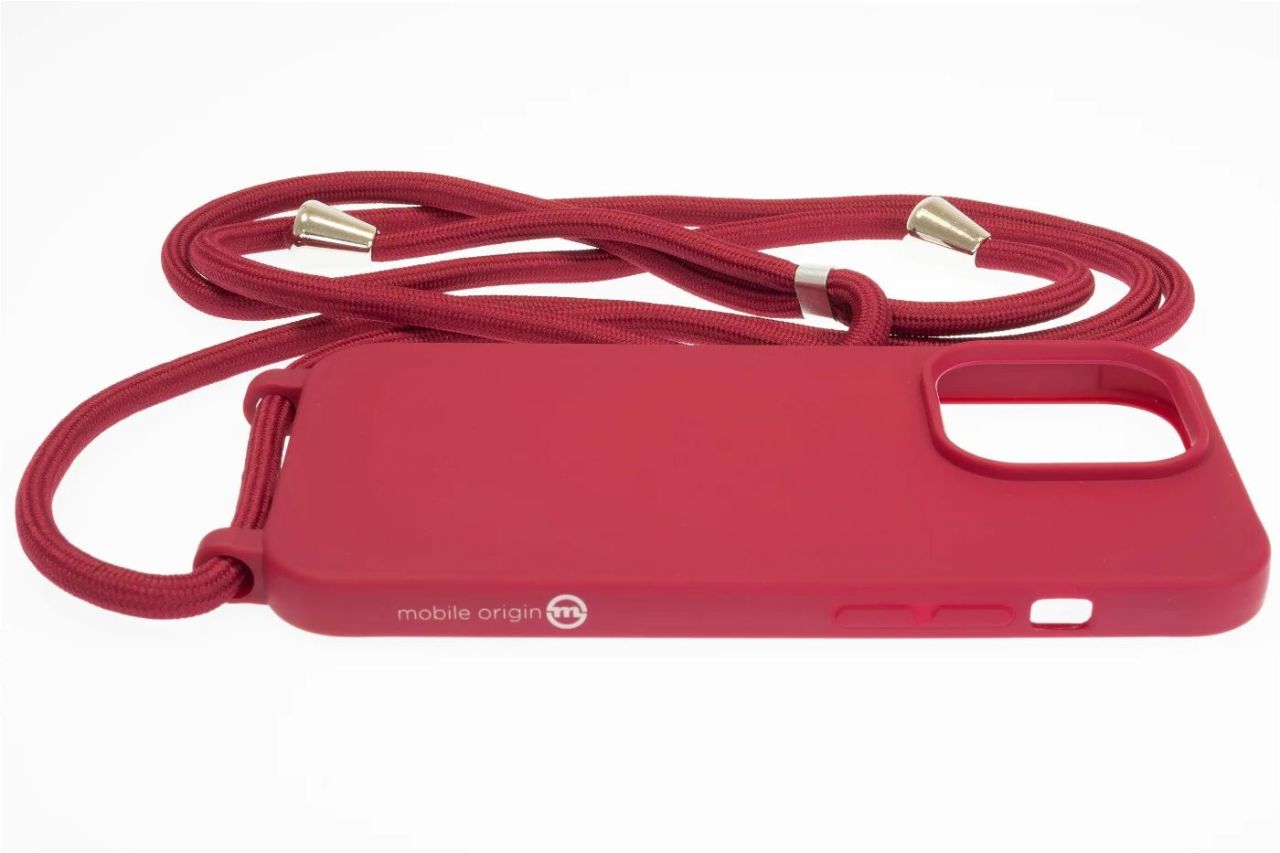 Mobile Origin Lanyard Case iPhone 14 Pro Cherry