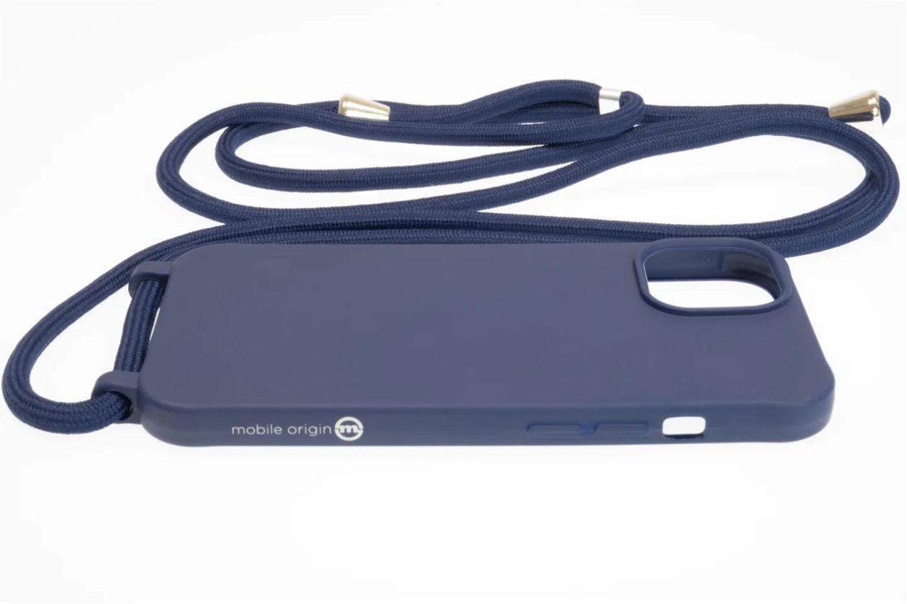 Mobile Origin Lanyard Case iPhone 14 Blue