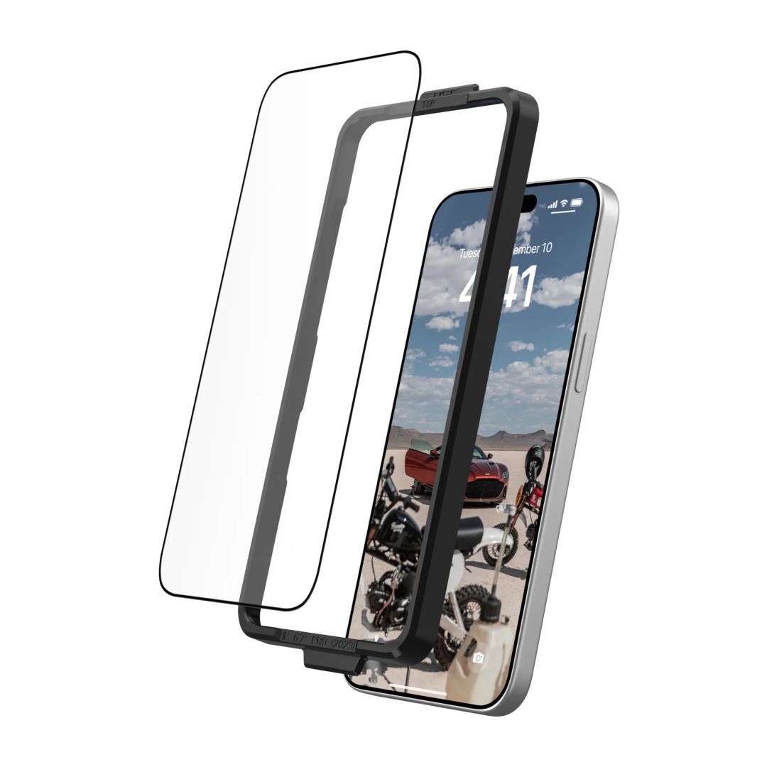 UAG Glass Shield Plus iPhone 15 Pro Max Clear