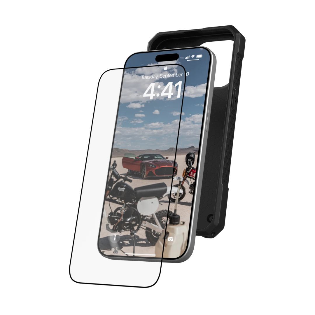 UAG Glass Shield Plus iPhone 15 Pro Max Clear