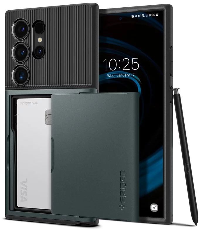 Spigen Slim Armor CS for Samsung Galaxy S24 Ultra Abyss Green