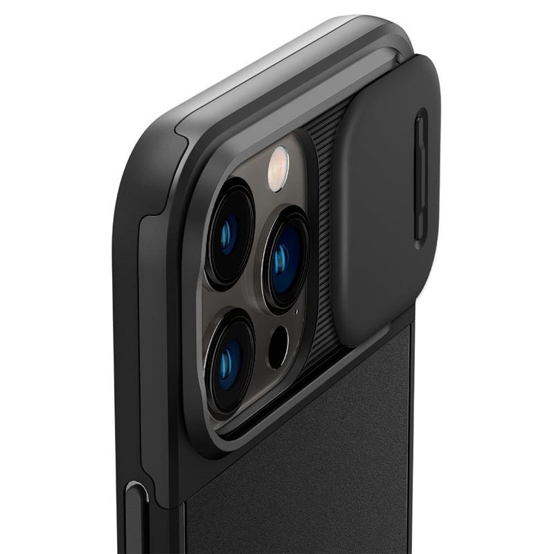 Spigen Optik Armor MagSafe, black - iPhone 14 Pro