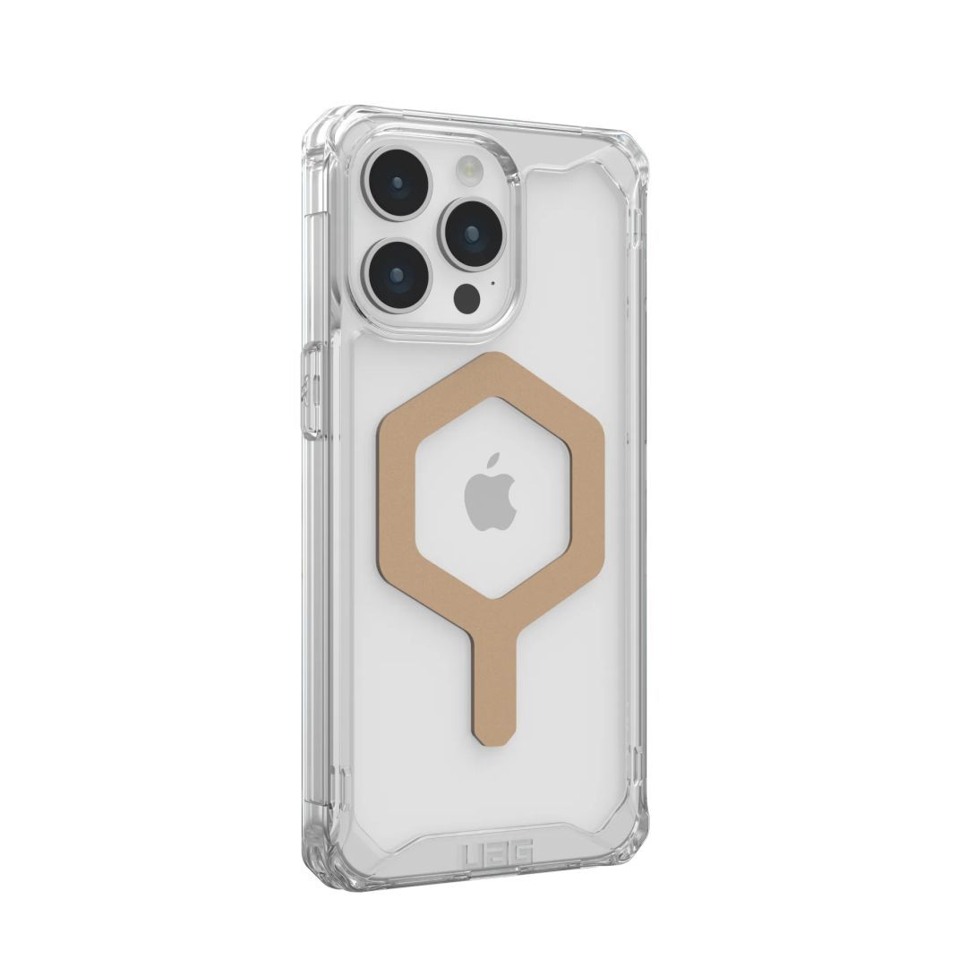 UAG Plyo case for MagSafe iPhone 15 Pro Max Ice/Gold