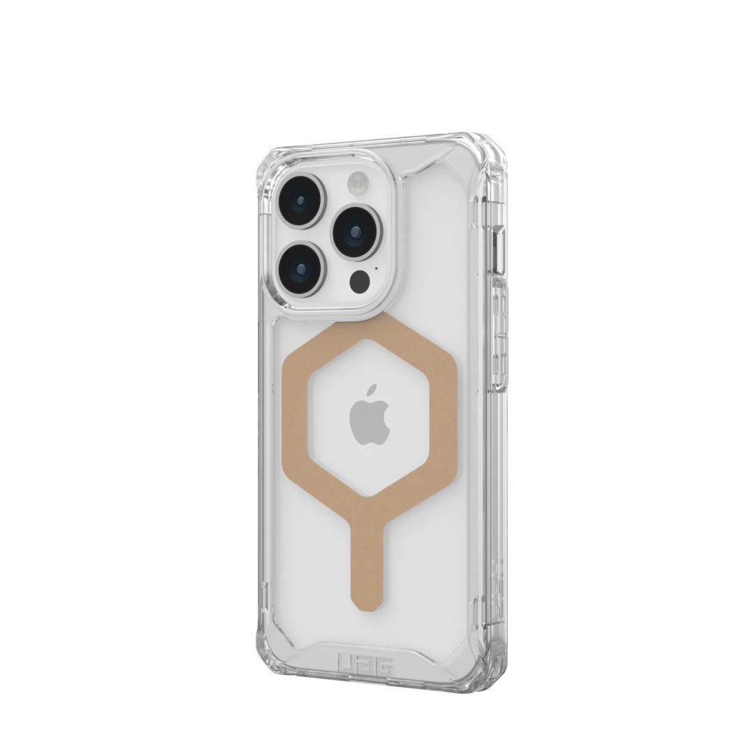 UAG Plyo case for MagSafe iPhone 15 Pro Ice/Gold