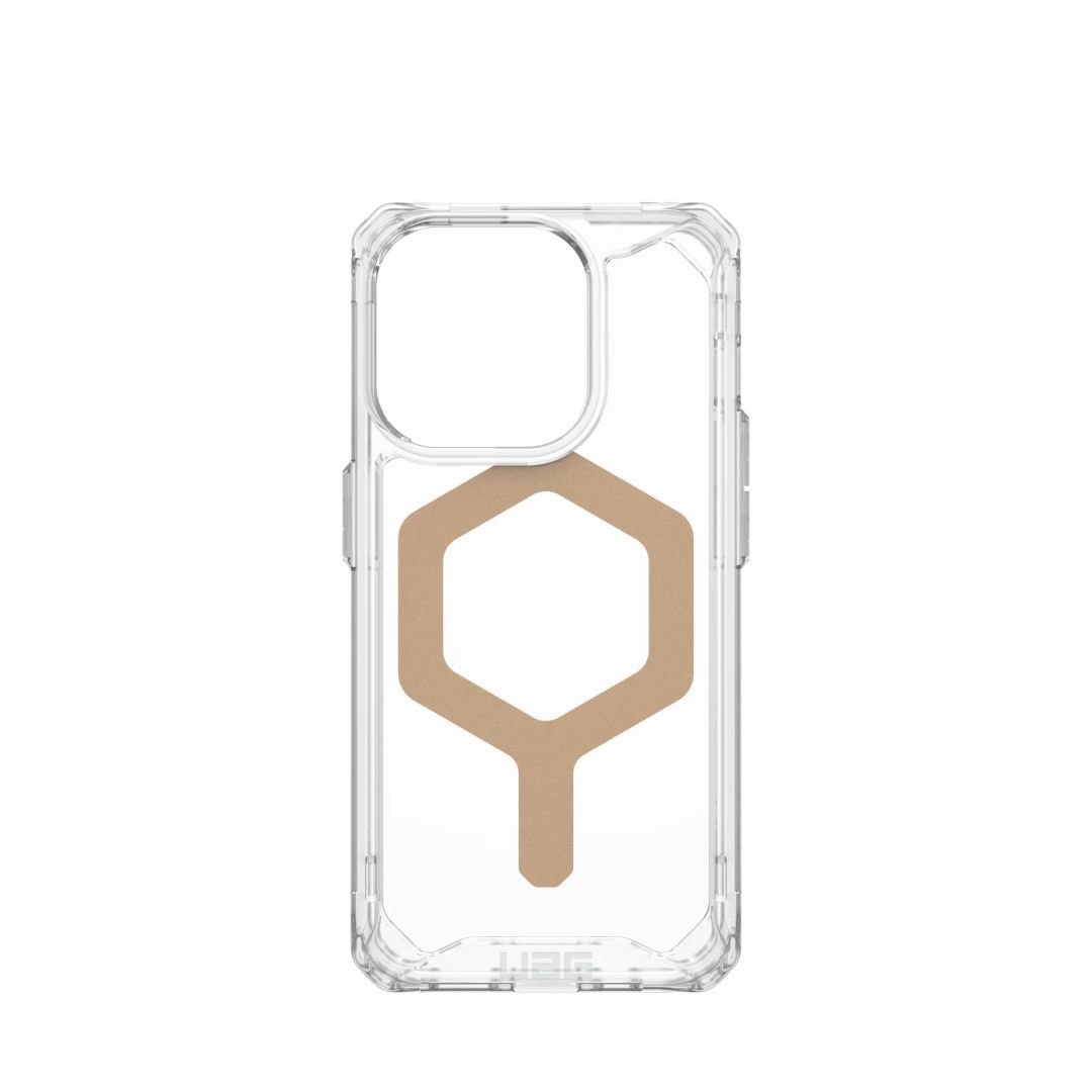 UAG Plyo case for MagSafe iPhone 15 Pro Ice/Gold