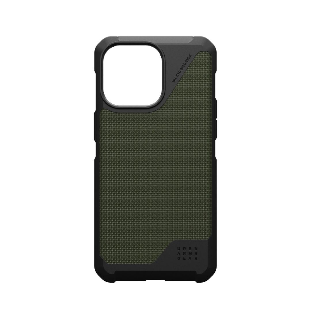 UAG Metropolis LT case for MagSafe iPhone 15 Pro Max Kevlar Olive