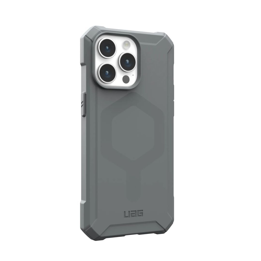 UAG Essential Armor case for MagSafe iPhone 15 Pro Max Silver