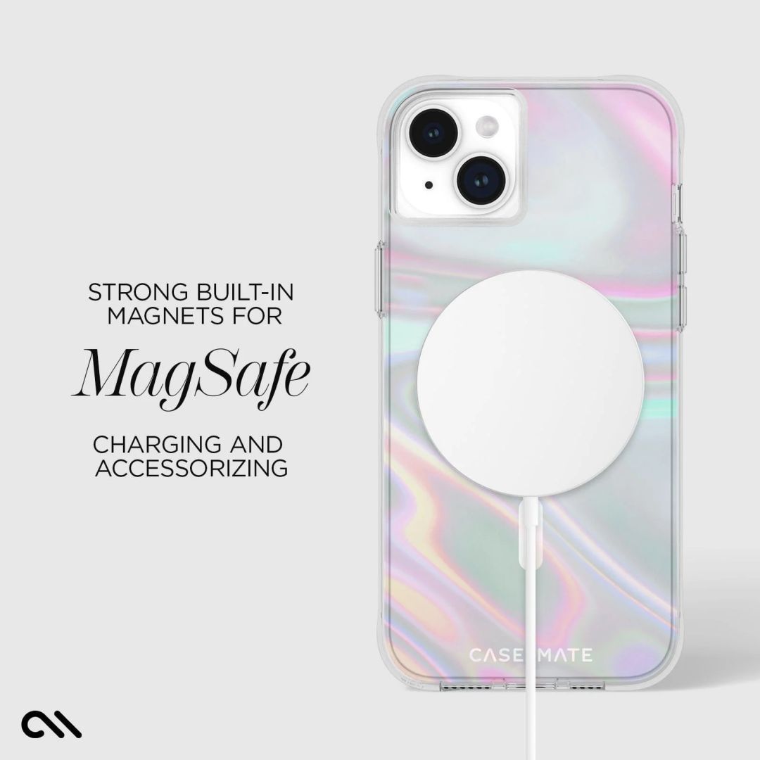 Case-Mate iPhone 15 Plus case Soap Bubble MagSafe