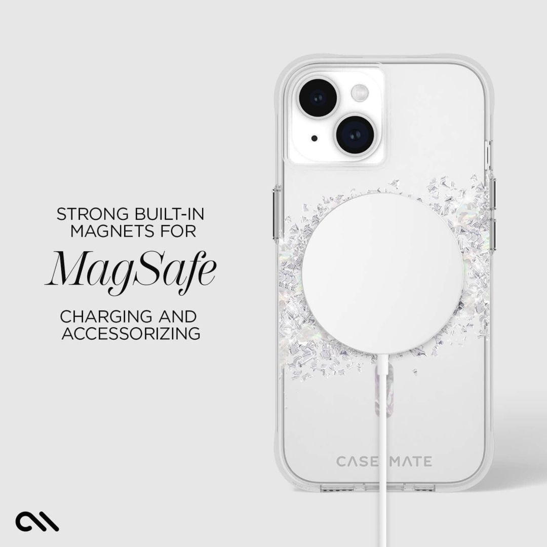 Case-Mate iPhone 15 Plus case Karat Touch of Pearl MagSafe