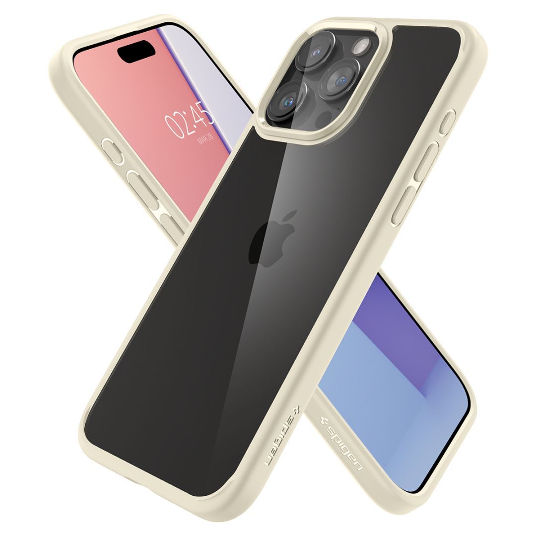 Spigen iPhone 15 Pro Max Case Ultra Hybrid Mute Beige