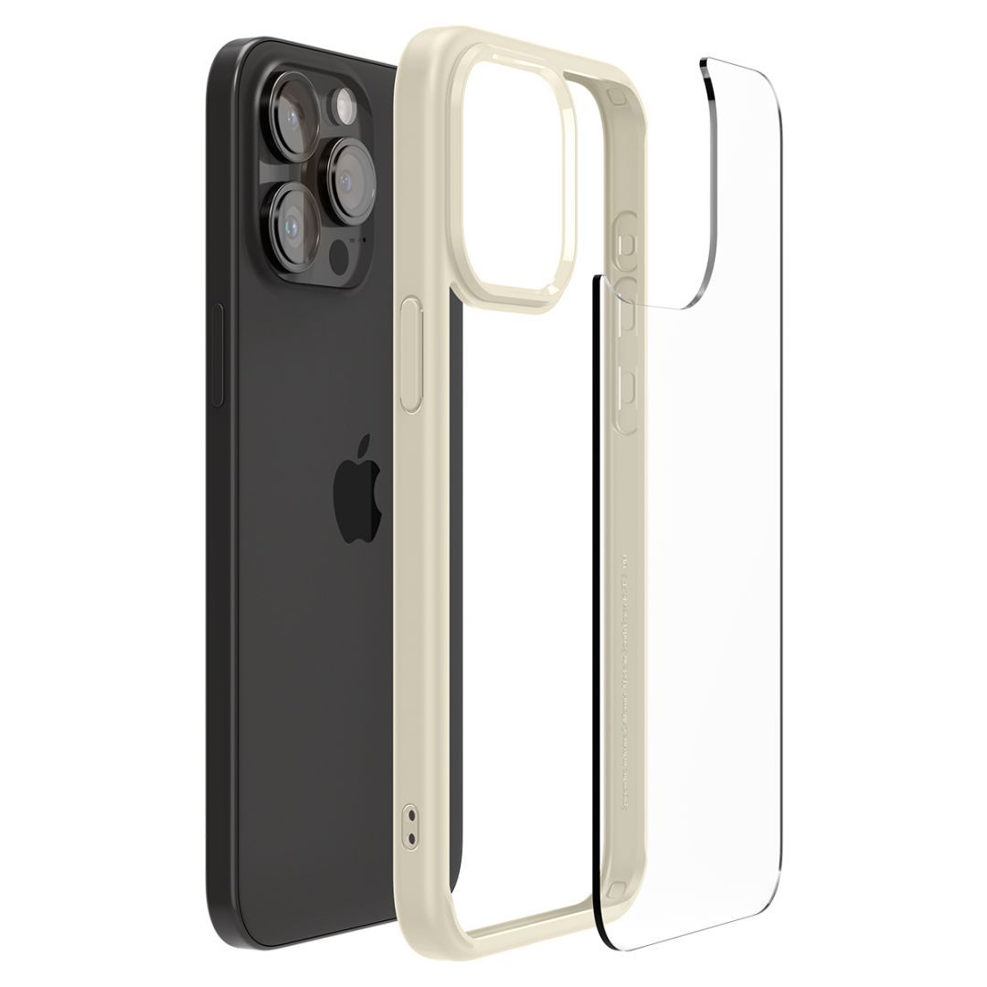 Spigen iPhone 15 Pro Max Case Ultra Hybrid Mute Beige