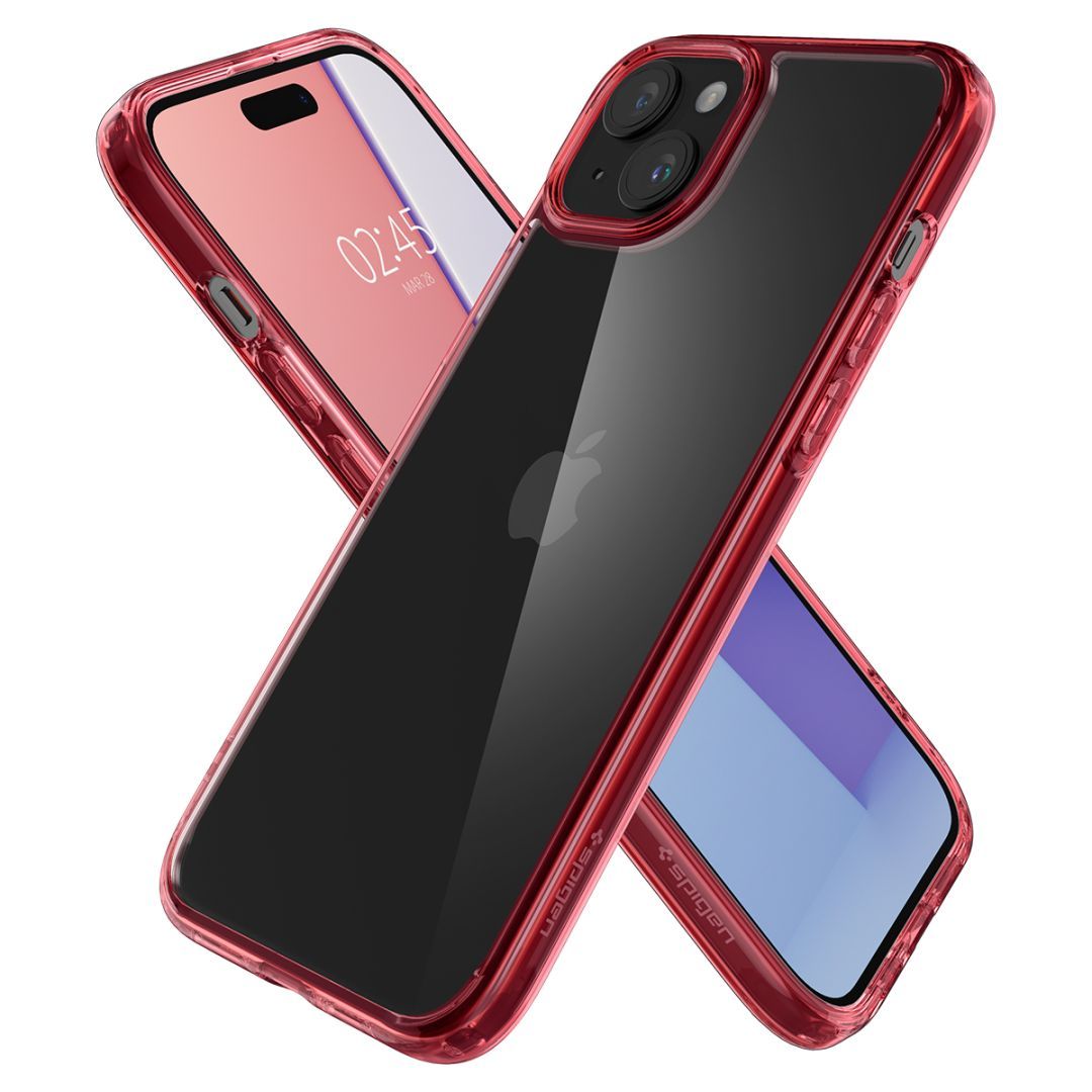 Spigen iPhone 15 Plus Case Ultra Hybrid Red Crystal