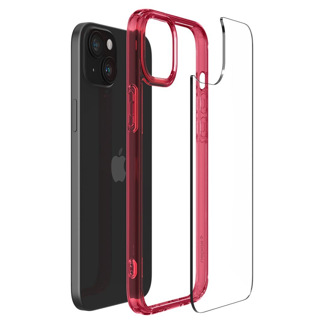 Spigen iPhone 15 Plus Case Ultra Hybrid Red Crystal