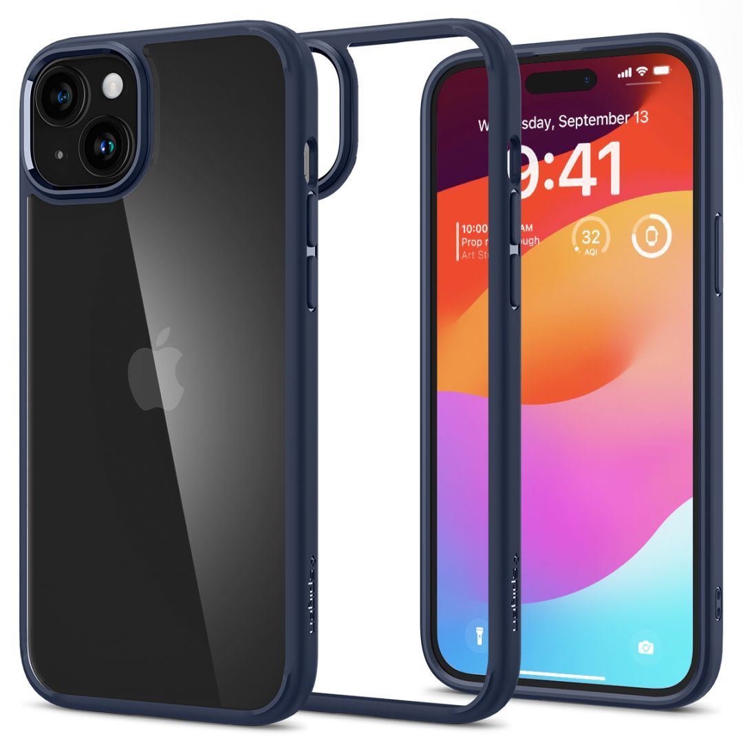 Spigen iPhone 15 Case Ultra Hybrid Navy Blue