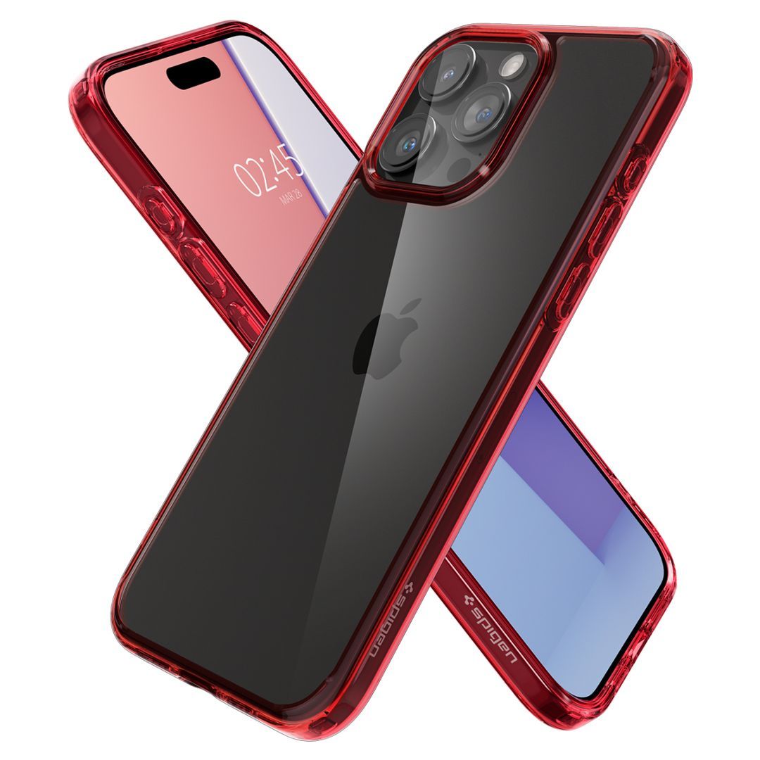 Spigen iPhone 15 Pro Max Case Ultra Hybrid Deep Red