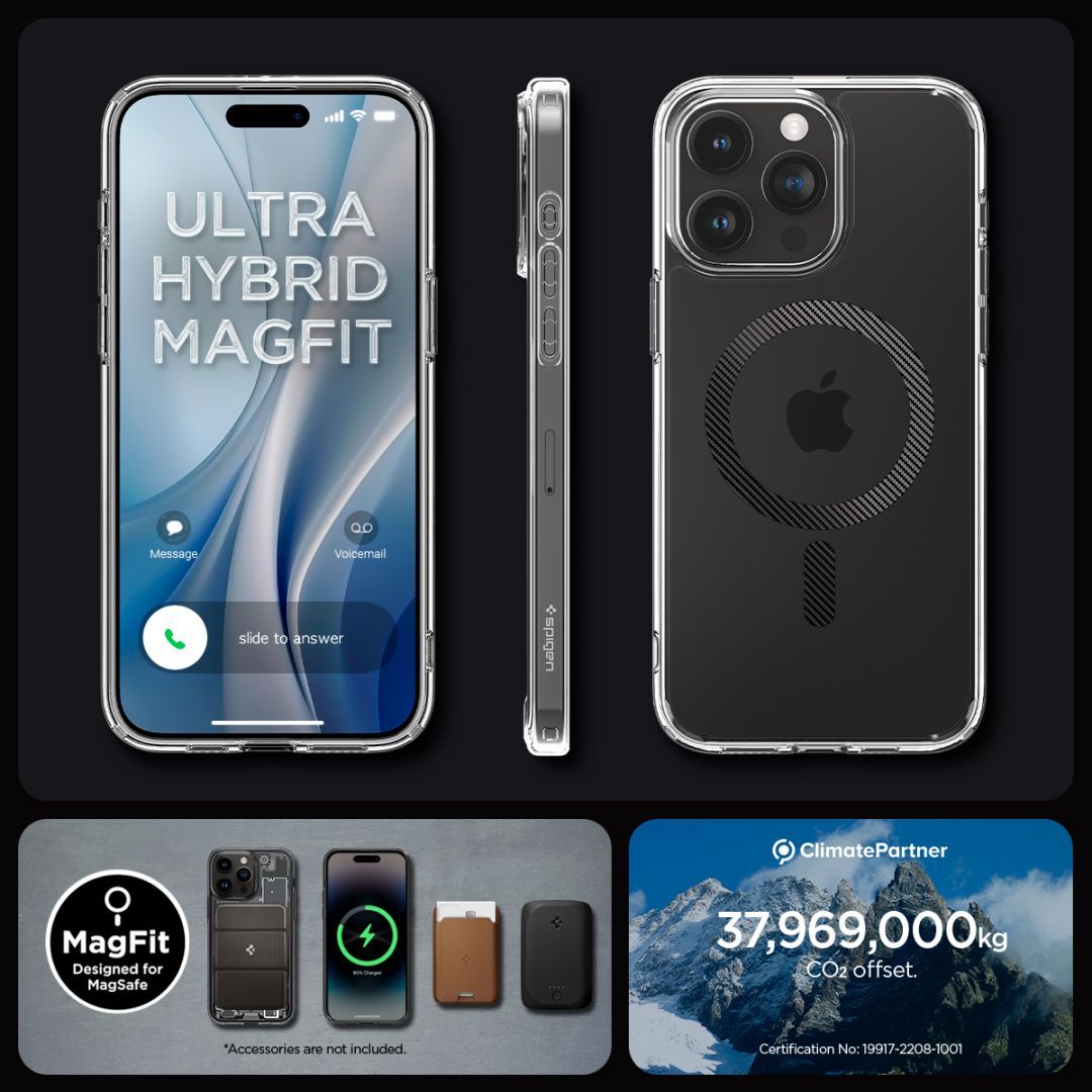 Spigen iPhone 15 Pro Case Ultra Hybrid MageSafe (MagFit) Carbon Fiber