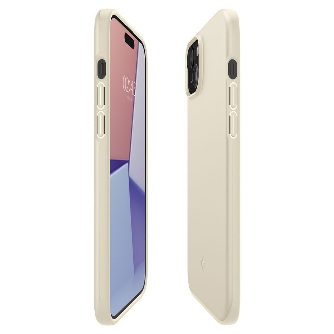 Spigen iPhone 15 Plus Case Thin Fit Mute Beige