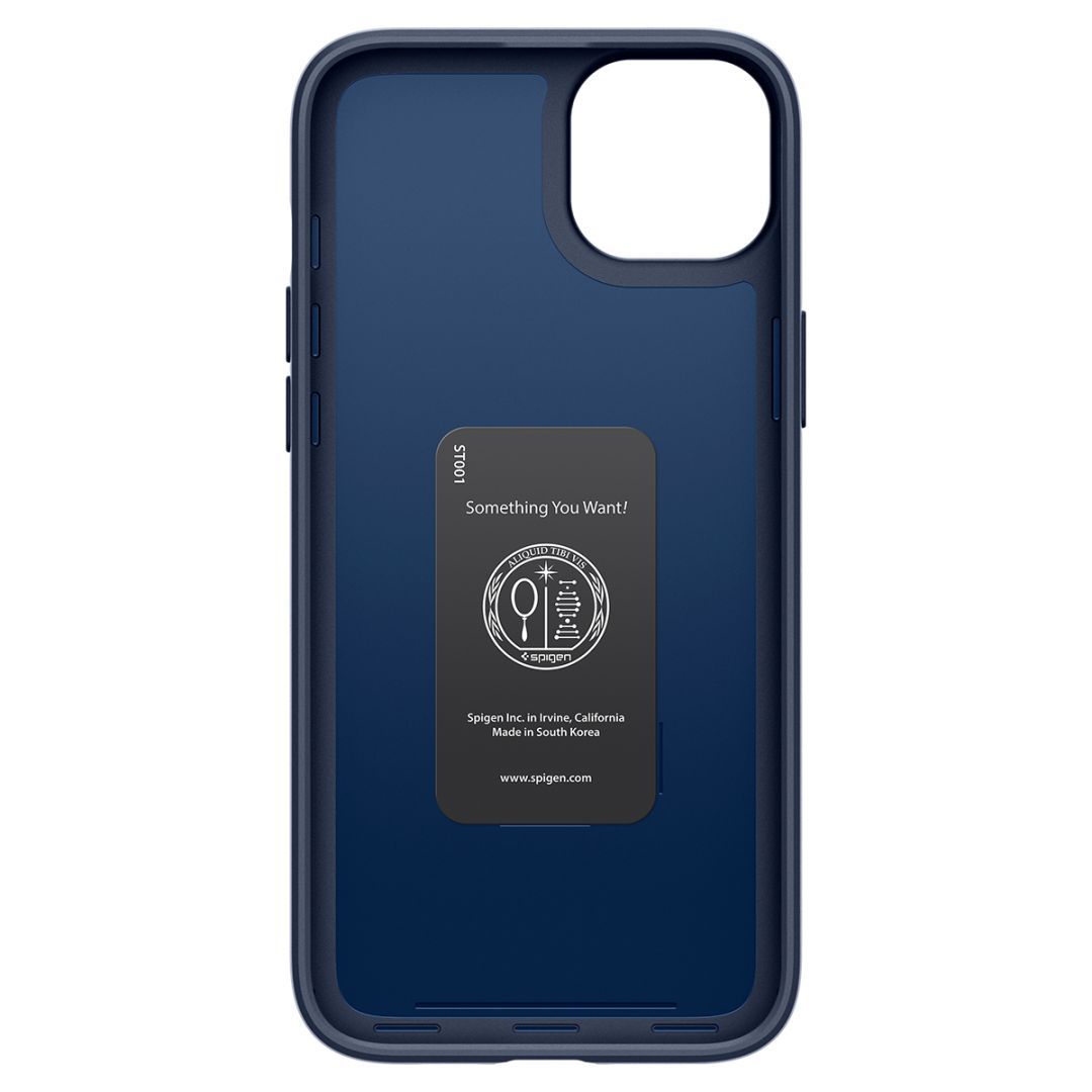 Spigen iPhone 15 Case Thin Fit Navy Blue