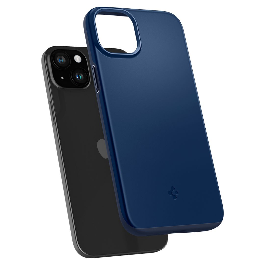 Spigen iPhone 15 Case Thin Fit Navy Blue