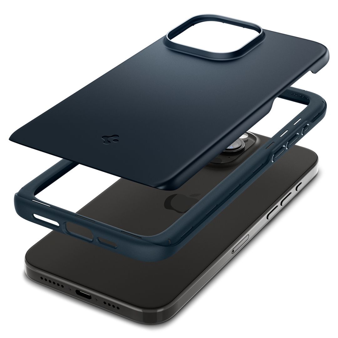 Spigen iPhone 15 Pro Case Thin Fit Metal Slate