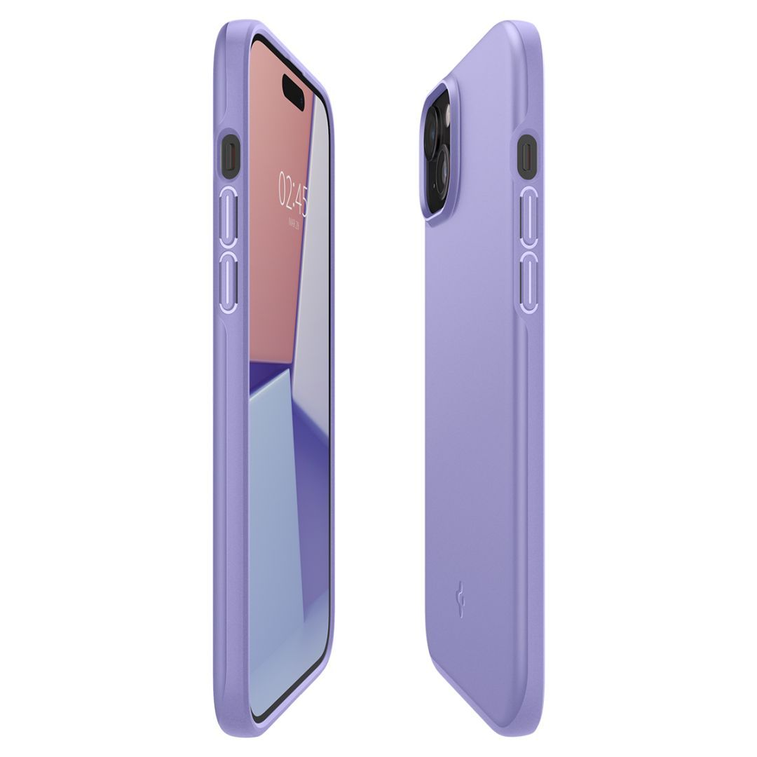 Spigen iPhone 15 Case Thin Fit Iris Purple