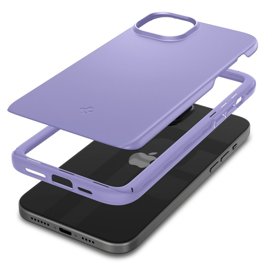 Spigen iPhone 15 Case Thin Fit Iris Purple