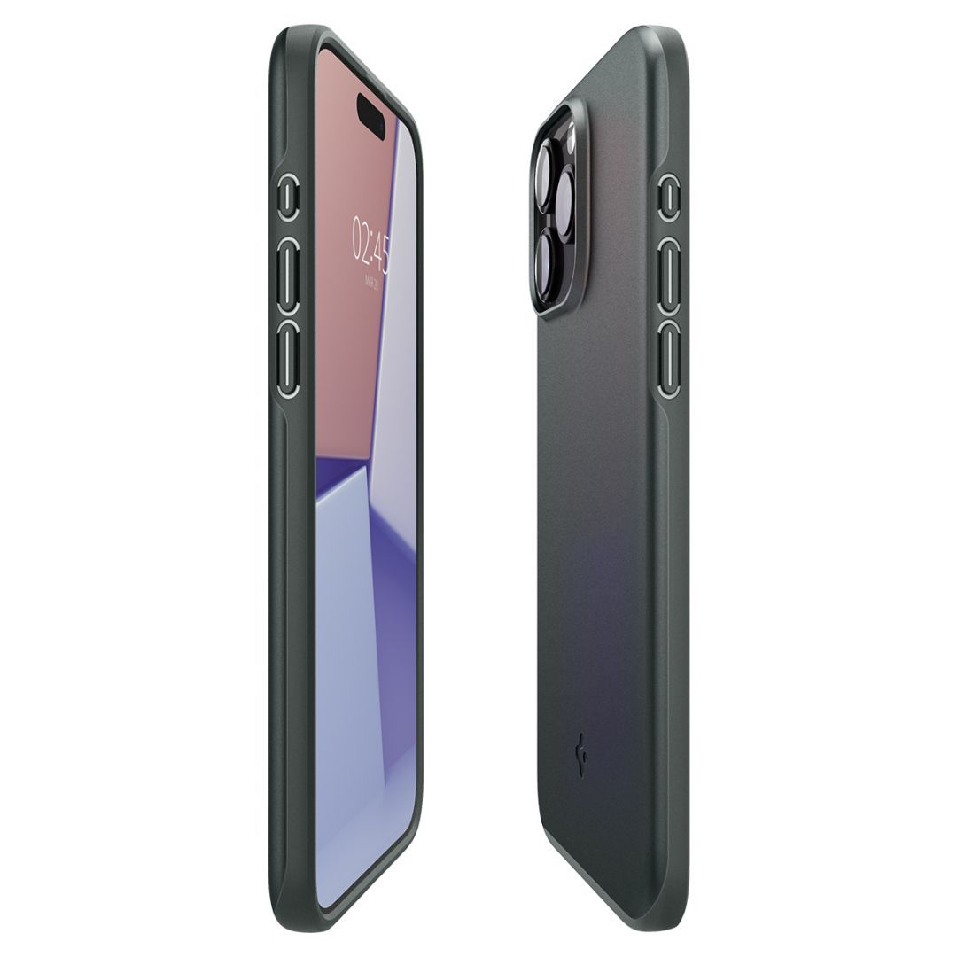 Spigen iPhone 15 Pro Case Thin Fit Abyss Green