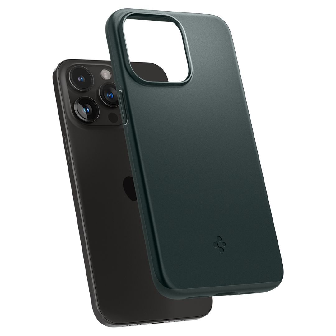 Spigen iPhone 15 Pro Case Thin Fit Abyss Green