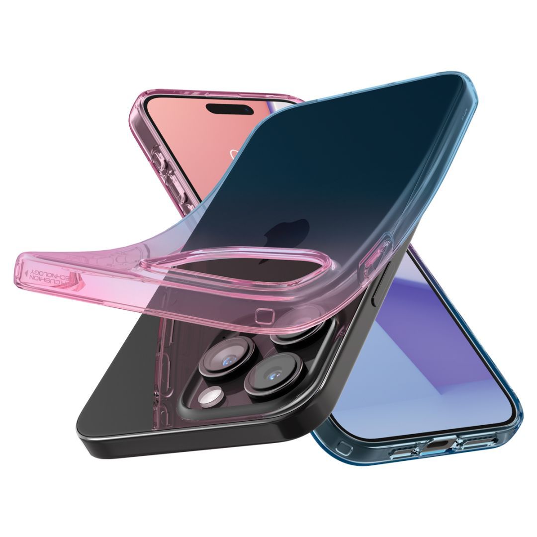 Spigen iPhone 15 Pro Case Liquid Crystal Gradation Pink