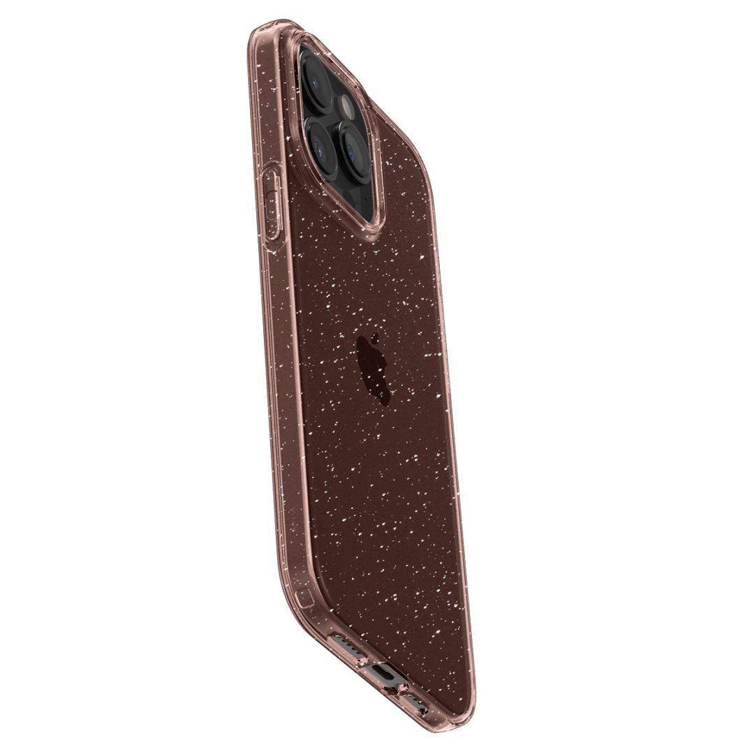 Spigen iPhone 15 Pro Case Liquid Crystal Glitter Rose Quartz