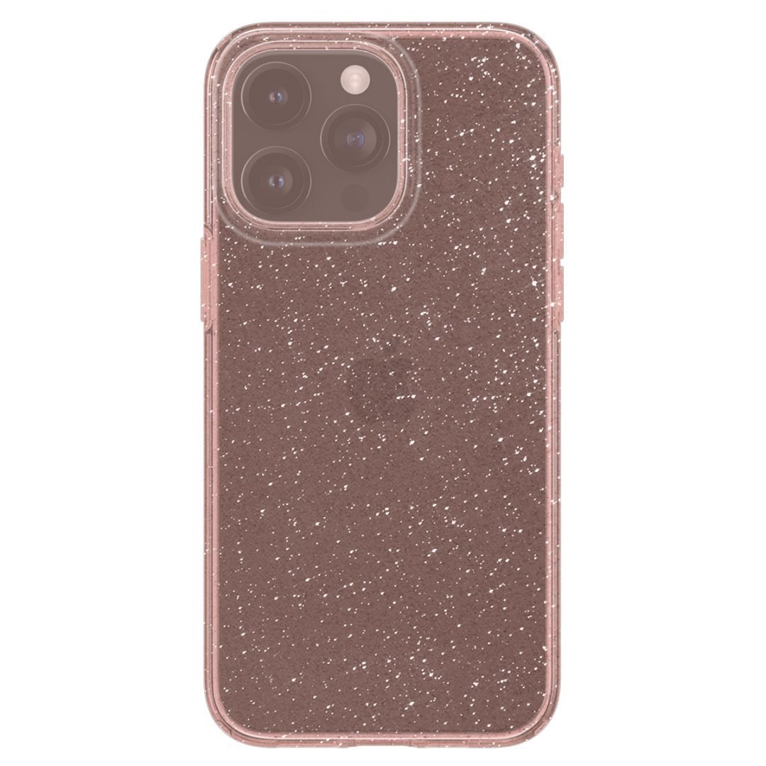 Spigen iPhone 15 Pro Case Liquid Crystal Glitter Rose Quartz