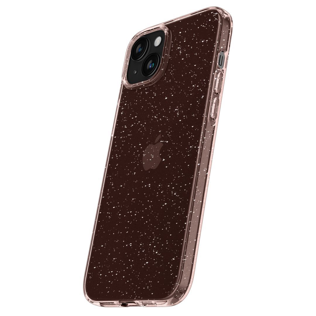 Spigen iPhone 15 Case Liquid Crystal Glitter Rose Quartz