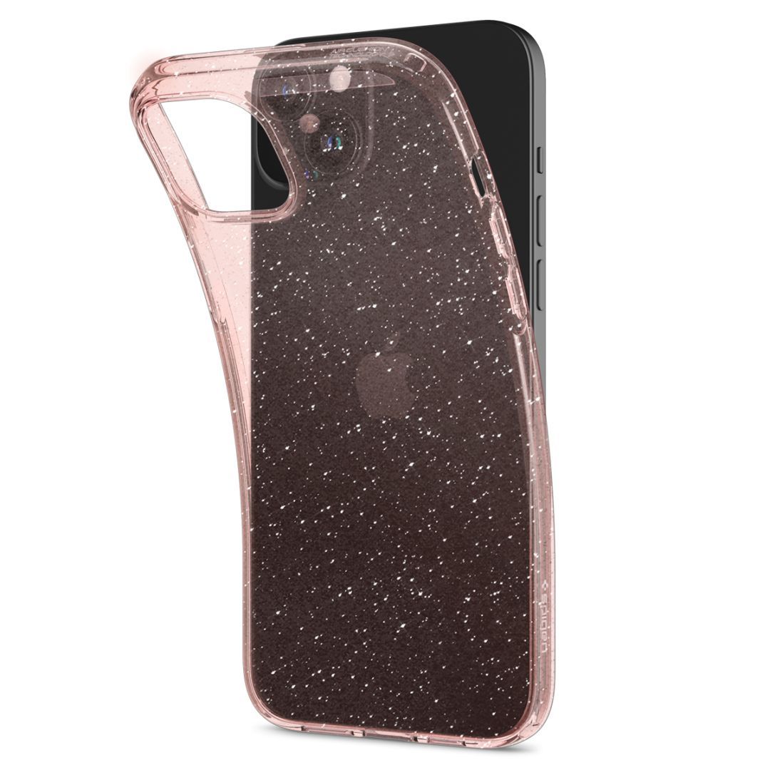 Spigen iPhone 15 Case Liquid Crystal Glitter Rose Quartz