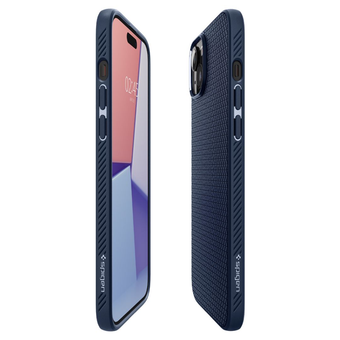 Spigen iPhone 15 Plus Case Liquid Air Navy Blue