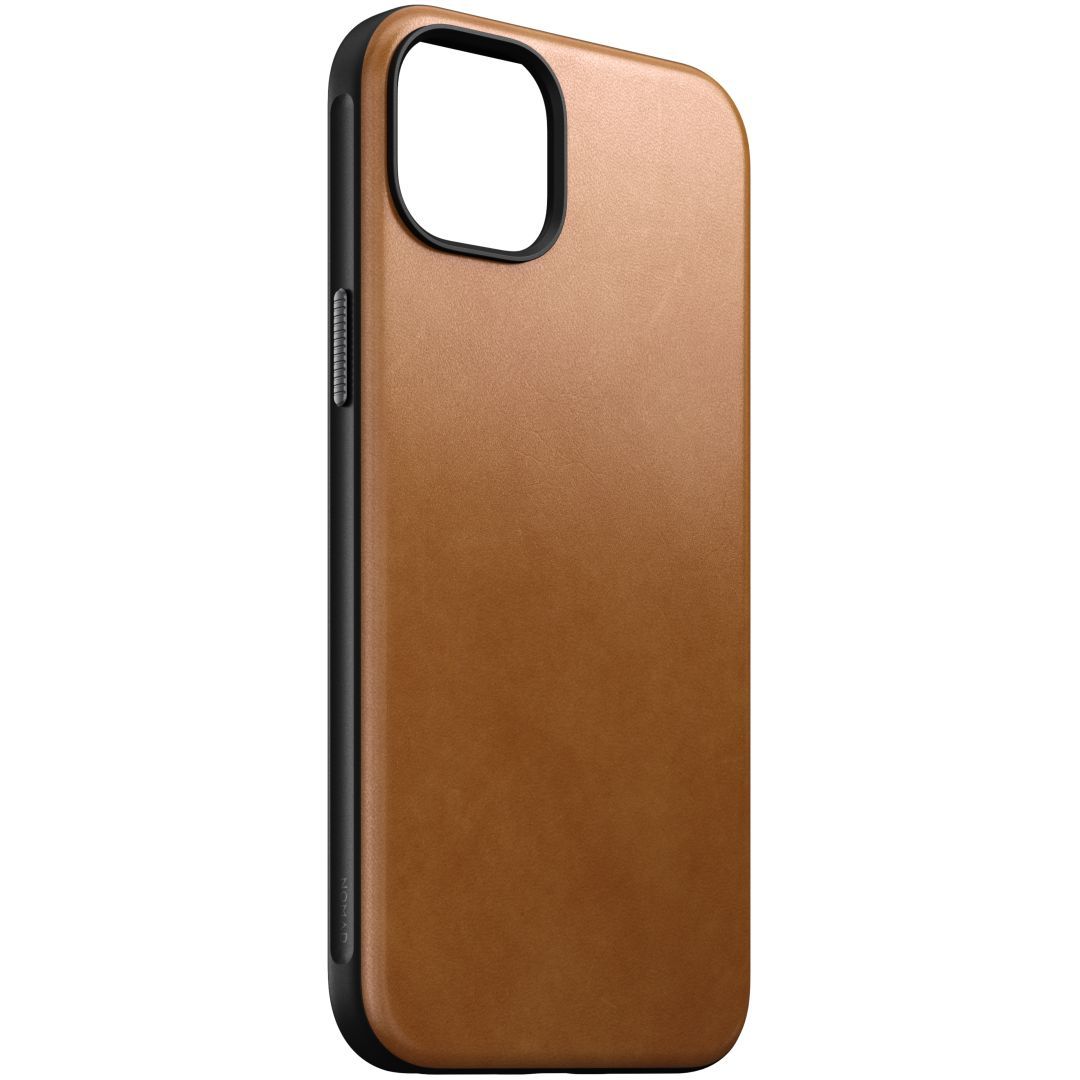 Nomad iPhone 15 Plus Modern Leather Case English Tan