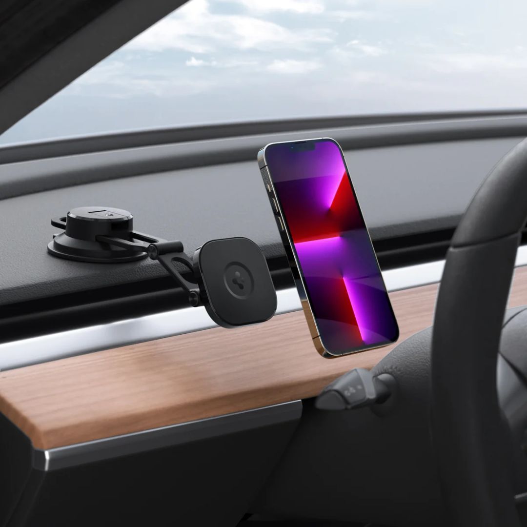 Spigen OneTap 3 Dash/Wind Magnetic Car Mount (MagFit) Black