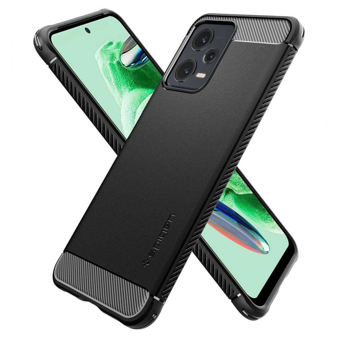 Spigen Rugged Armor, black - Xiaomi Redmi Note 12 5G/ POCO X5 5G